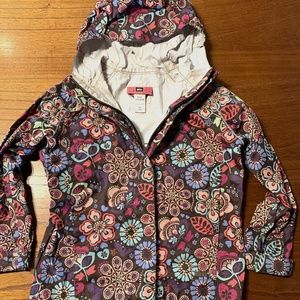 REI Girls Raincoat with Floral Print